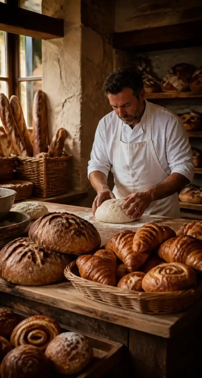 Boulangerie artisanale, commerce de proximit&eacute; d'un village bourguignon