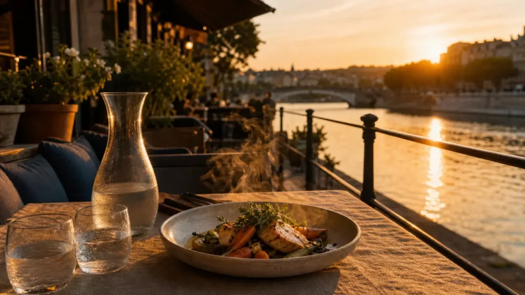 Côté Saône, une table de produits frais ouverte le midi au bord de la Saône