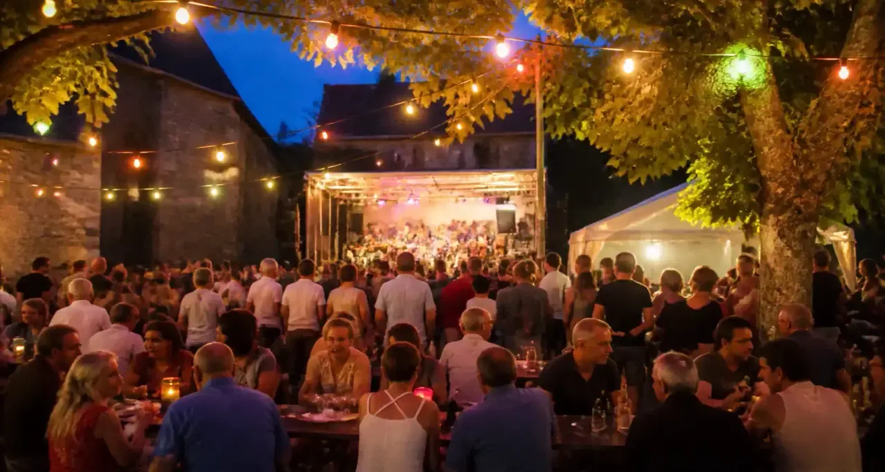 F&ecirc;te de village anim&eacute;e en Bourgogne