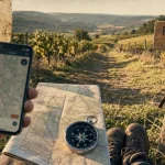 Randonnée côte d or ce week end : sentier balisé entre vignes et taillis