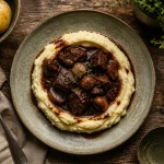 Accompagnement boeuf bourguignon : pommes de terre vapeur et purée maison