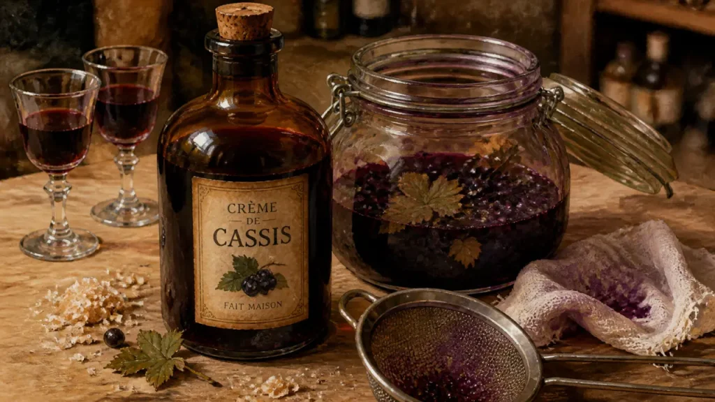 Crème de cassis maison : la règle des 400 g de sucre pour un nectar réussi