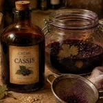 Crème de cassis recette maison, sucre 400 g, nectar au cassis