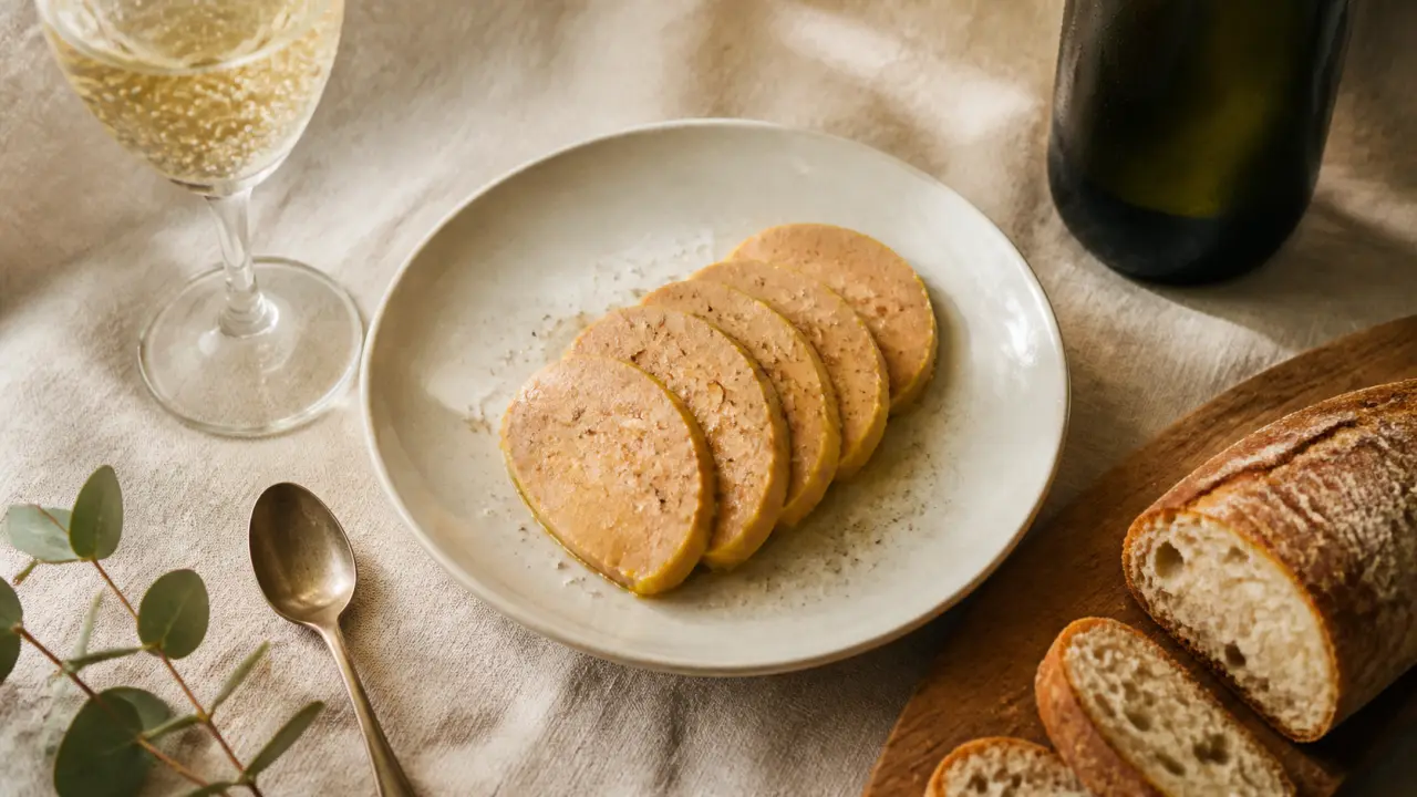 Foie gras vin : champagne brut bulles fines