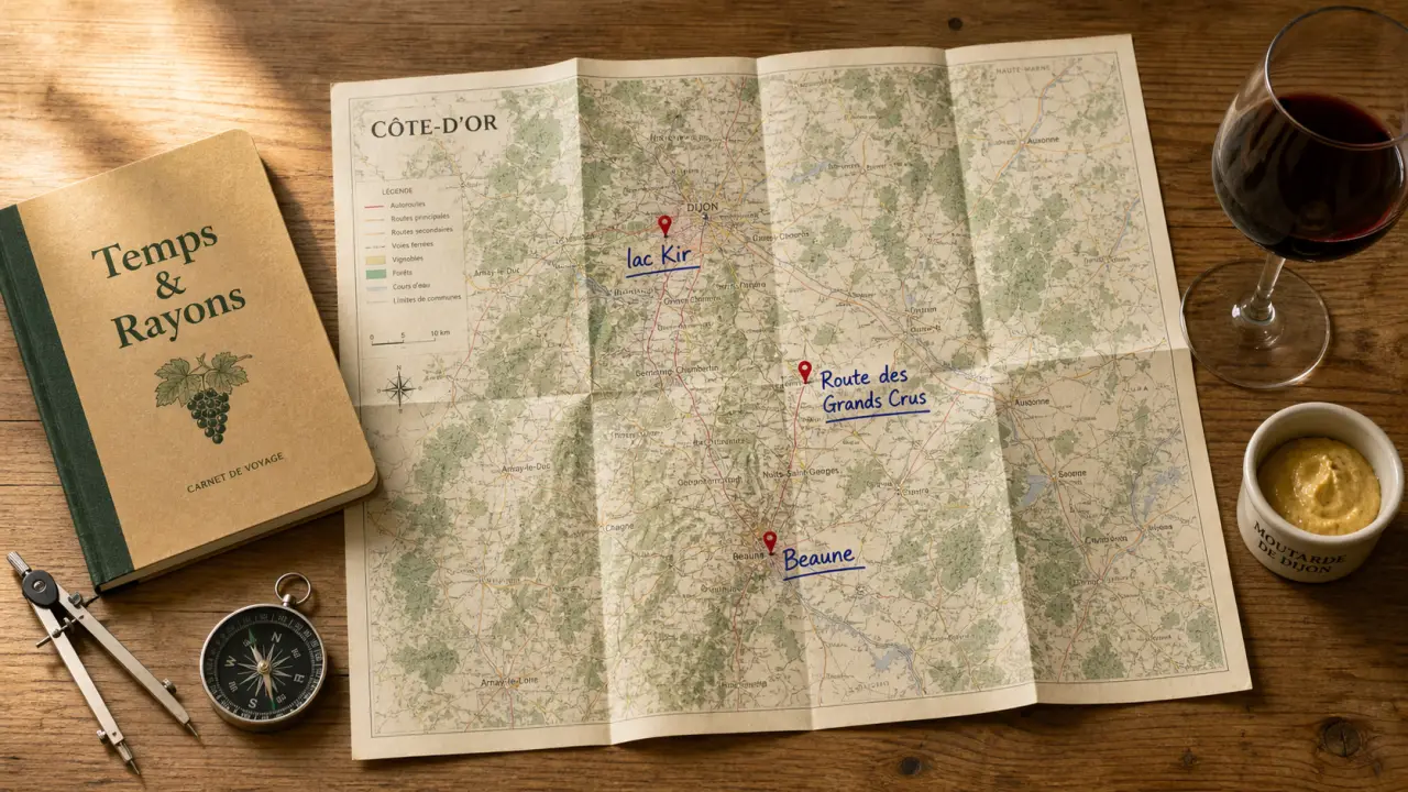 Que visiter autour de Dijon : carte du vignoble, balades et patrimoine