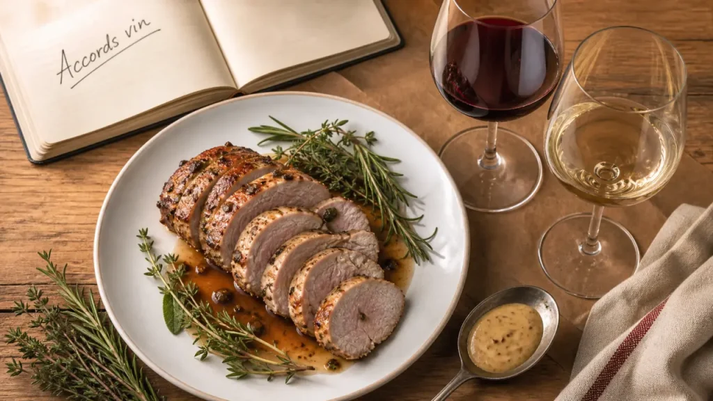 Quel vin avec un filet mignon de porc ? Rouge léger, blanc sec et accord selon la sauce