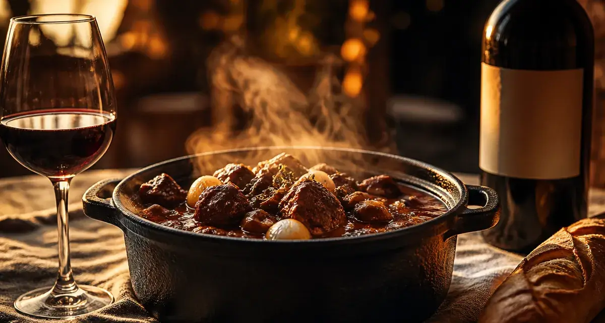 Quel vin pour un bœuf bourguignon : cocotte au vin rouge et sauce bourgogne