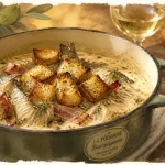 Recette bourguignonne avec du poisson et du vin blanc : pôchouse en cocotte
