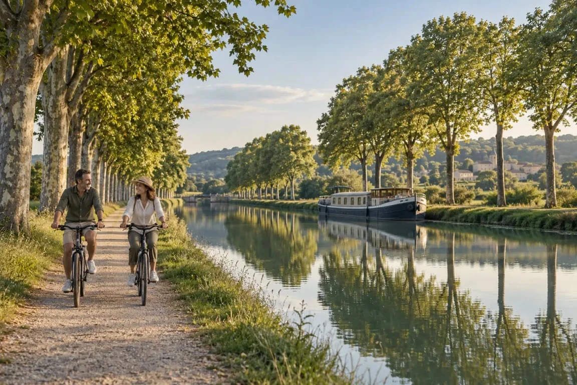 Escapade au fil de l'eau pendant un week-end romantique en Bourgogne