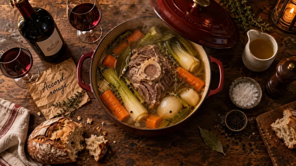 Pot-au-feu et vin : choisissez un rouge fruité, frais et peu boisé