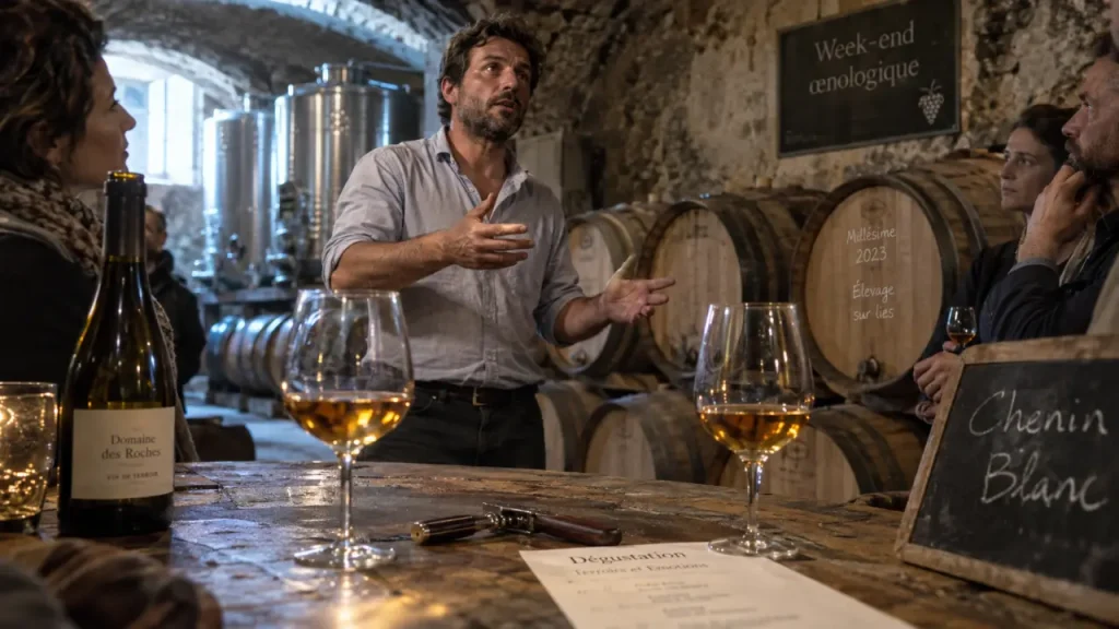 Un week-end œnologique réussi combine dégustation, terroir et temps libre