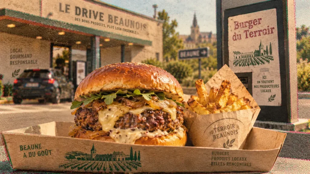 Un burger 100 % terroir près de Dijon, à découvrir à Beaune
