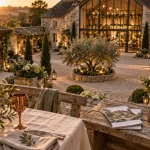 domaine de clairval : salle de réception avec couchage pour mariage