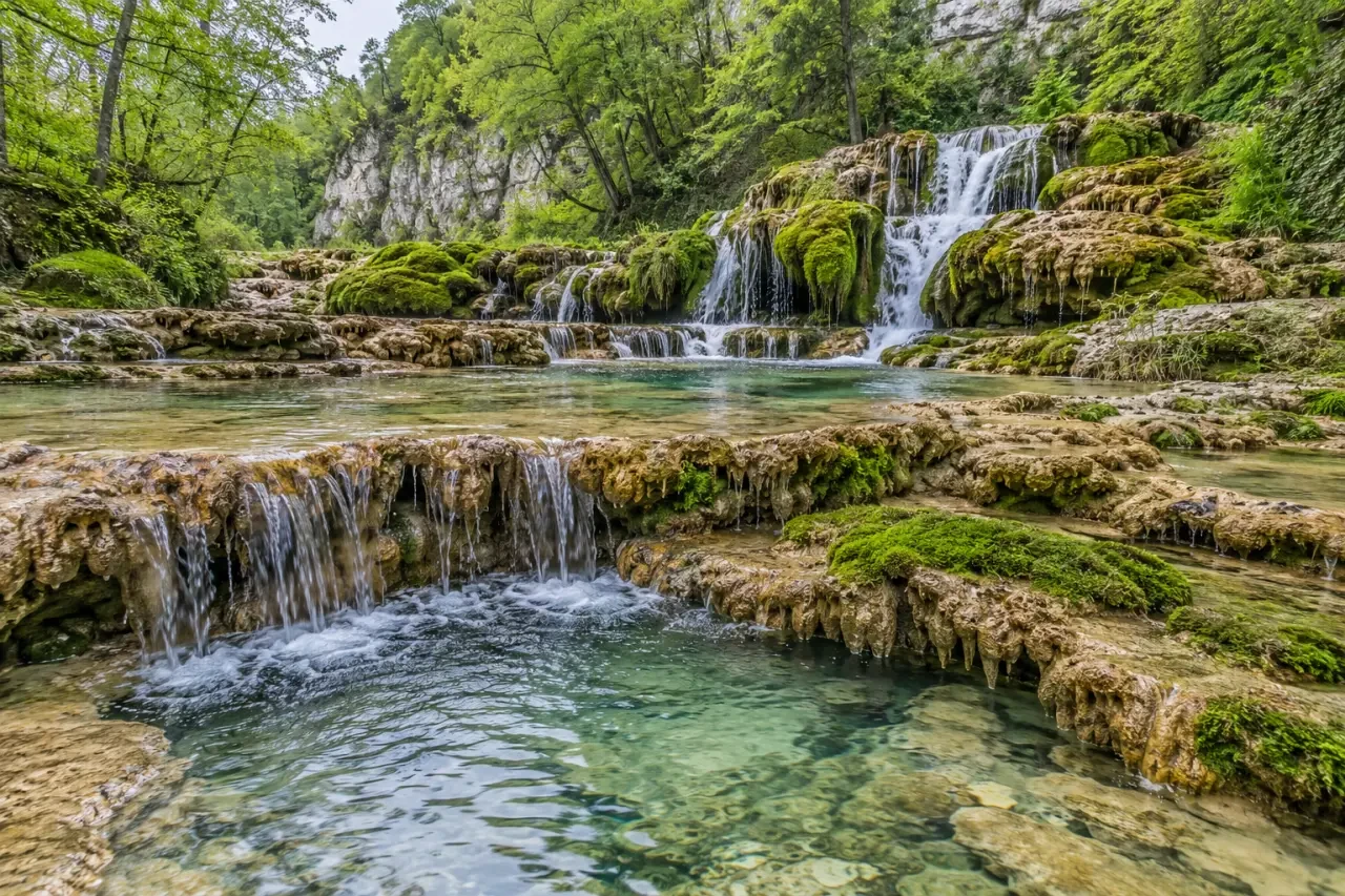 Lieux insolites Haute-Marne : la Tuffière de Rolampont et ses bassins calcaires