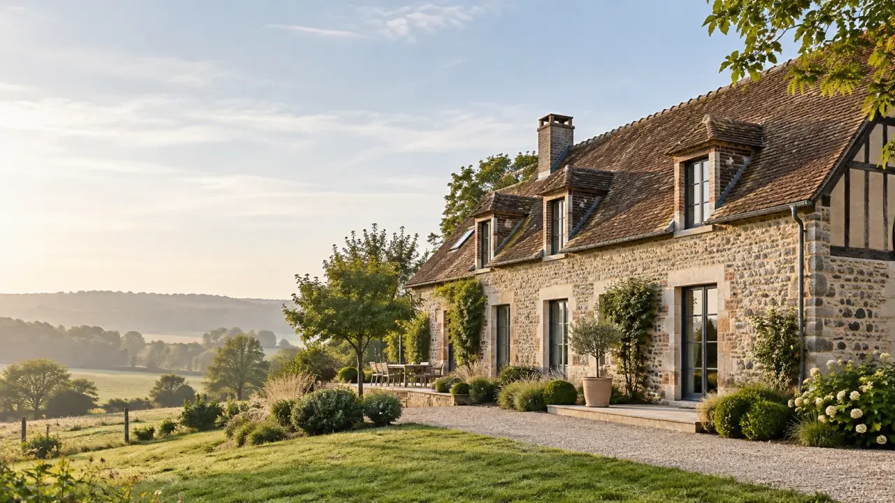 La Lévrière chambres d’hôtes dans un ancien corps de ferme du Vexin Normand