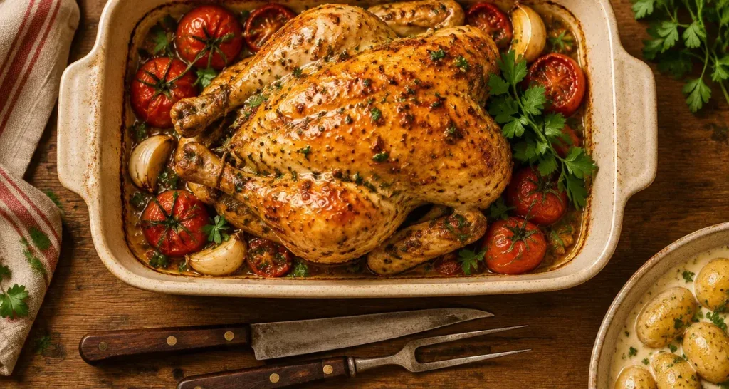 Poulet à la moutarde de Dijon : le moelleux se joue au repos, pas à la cuisson
