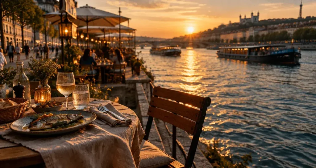 Restaurant bord de Saône : choisissez votre rive selon la vue, l’ambiance et le repas